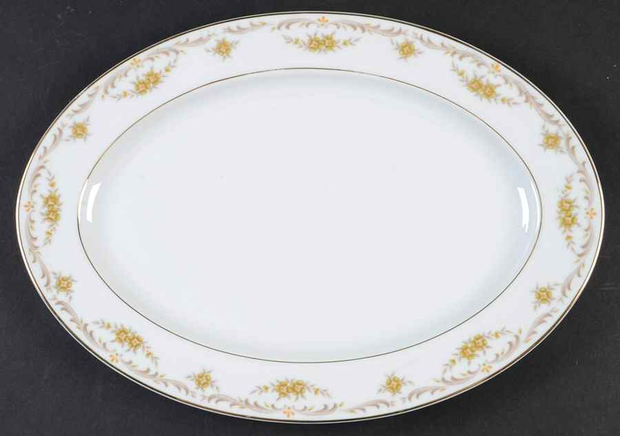 Cheltenham 12" Oval Serving Platter by Sango-1