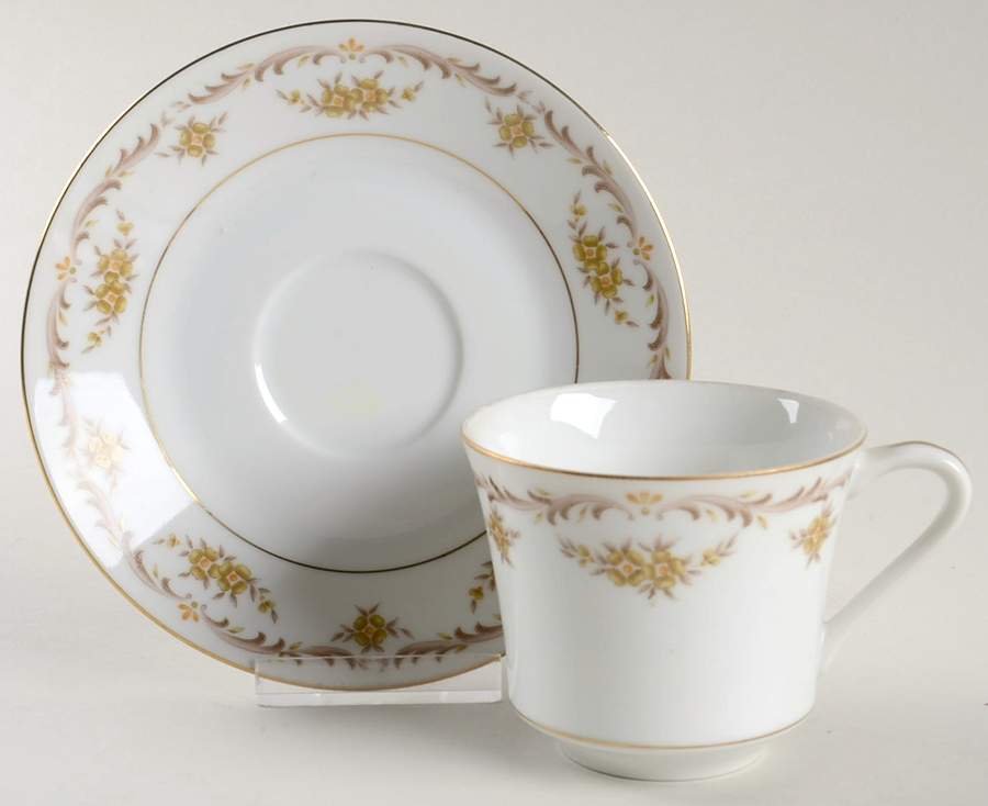 Cheltenham Flat Cup & Saucer Set by Sango-1