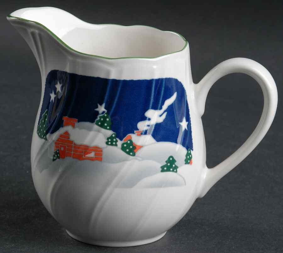 Christmas Eve (Swirl Edge) Creamer by Sango-1