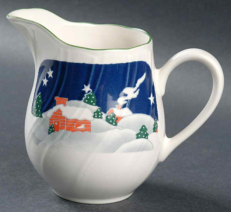 Christmas Eve (Smooth Edge) Creamer by Sango-1