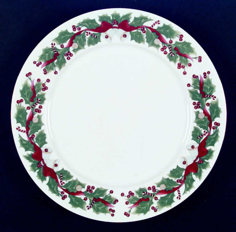 Christmas Holly Dinner Plate by Sango-1