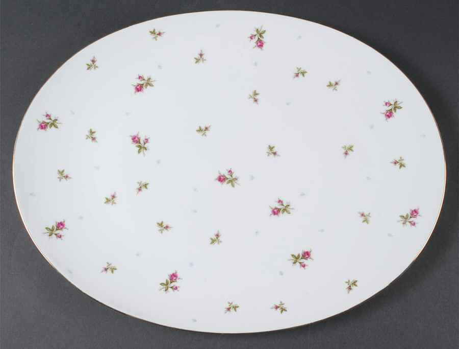 Chintz 16" Oval Serving Platter by Sango-1