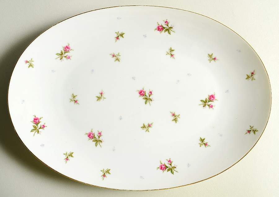 Chintz 12" Oval Serving Platter by Sango-1