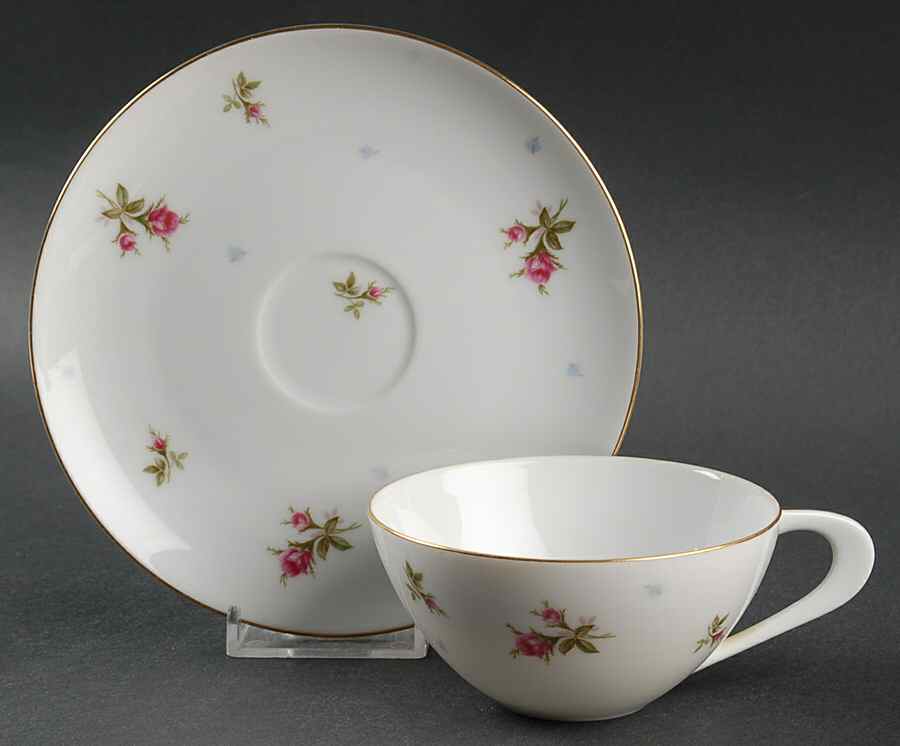Chintz Flat Cup & Saucer Set by Sango-1