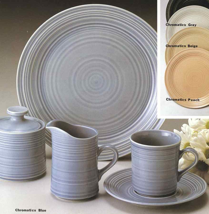 Chromatics Blue Dinner Plate by Sango-1