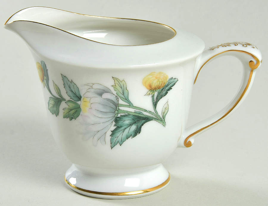 Chrysanthemum (Rim) Creamer by Sango-1