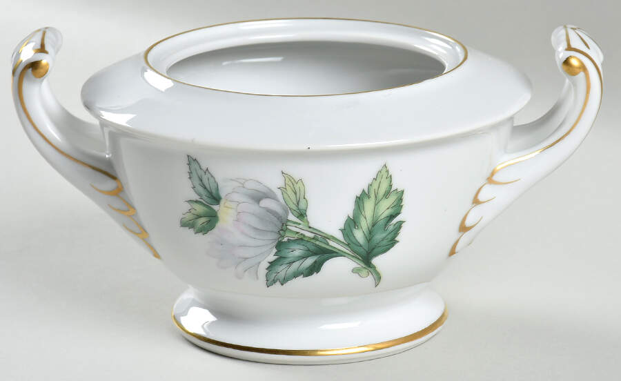 Chrysanthemum (Rim) Sugar Bowl No Lid by Sango-1