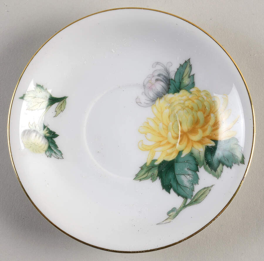 Chrysanthemum (Rim) Saucer by Sango-1