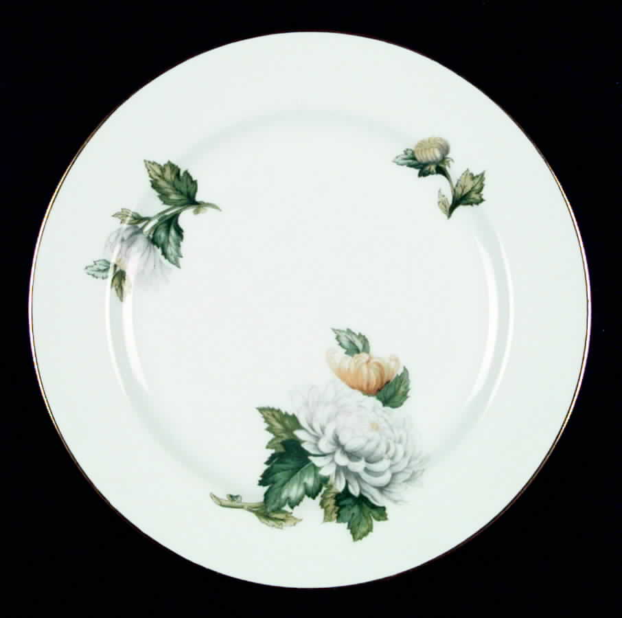 Chrysanthemum (Rim) Dinner Plate by Sango-1