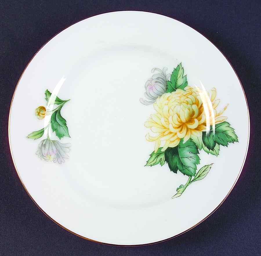 Chrysanthemum (Rim) Bread & Butter Plate by Sango-1