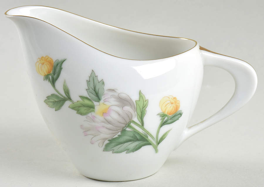 Chrysanthemum (Coupe) Creamer by Sango-1