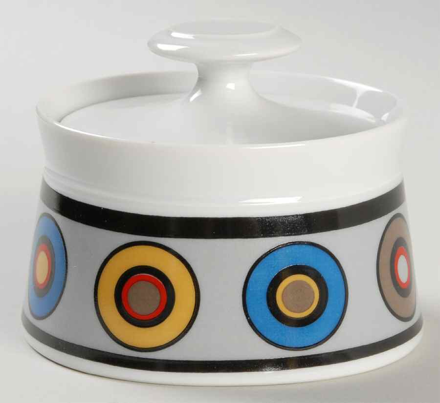 Circus Sugar Bowl & Lid by Sango-1