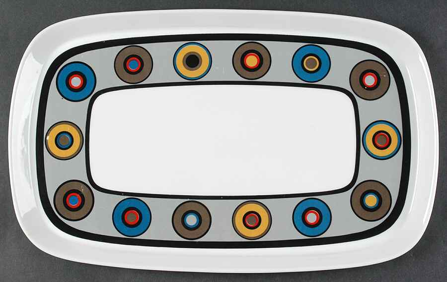 Circus 15" Oval Serving Platter by Sango-1