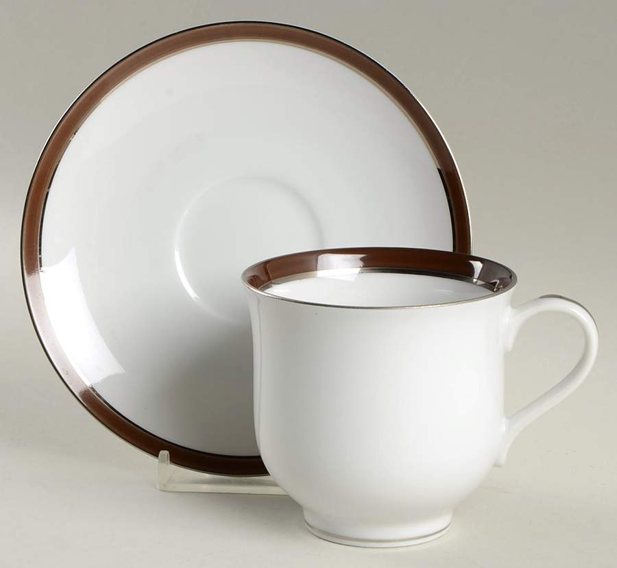Citation Flat Cup & Saucer Set by Sango-1