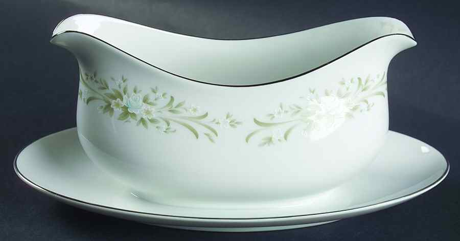 Claridge Gravy Boat with Attached Underplate by Four Crown-1