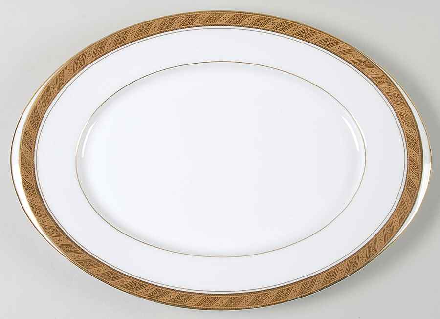 Cleopatra 14" Oval Serving Platter by Sango-1