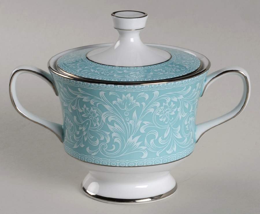 Cordon Bleu Sugar Bowl & Lid by Sango-1