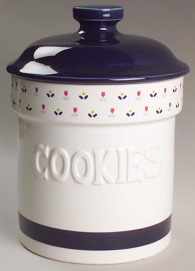 Country Borders Cookie Jar & Lid by Sango-1
