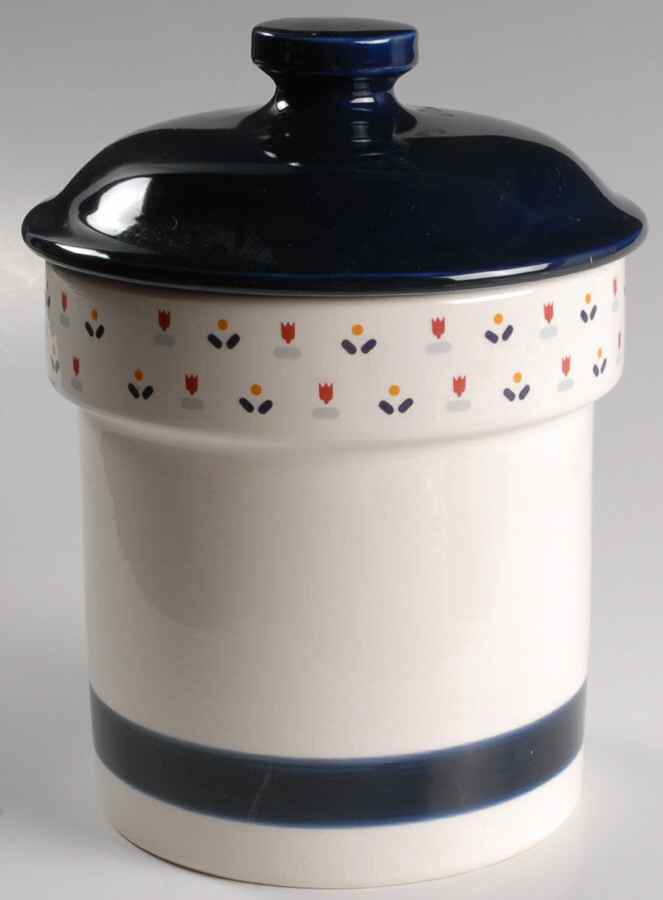 Country Borders Large Canister & Lid by Sango-1