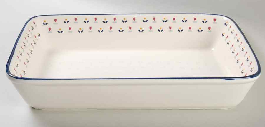 Country Borders 12" Rectangular Baker by Sango-1
