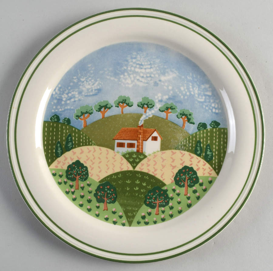 Country Cottage Dinner Plate by Sango-1