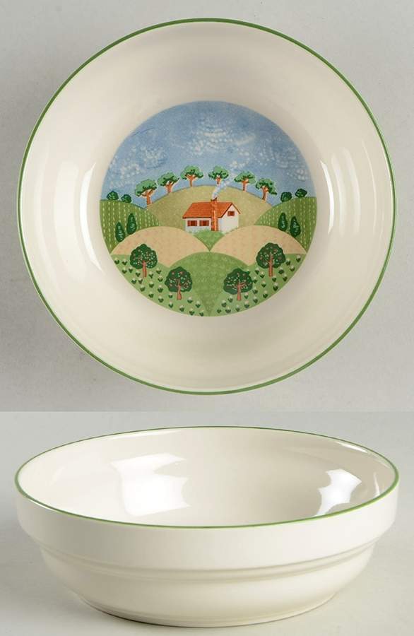 Country Cottage Coupe Cereal Bowl by Sango-1