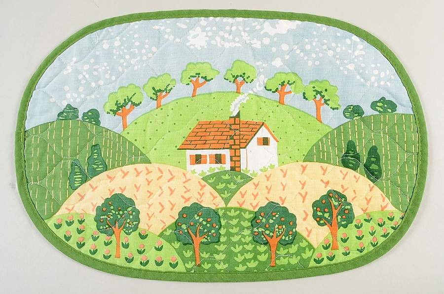 Country Cottage Cloth Placemat by Sango-1