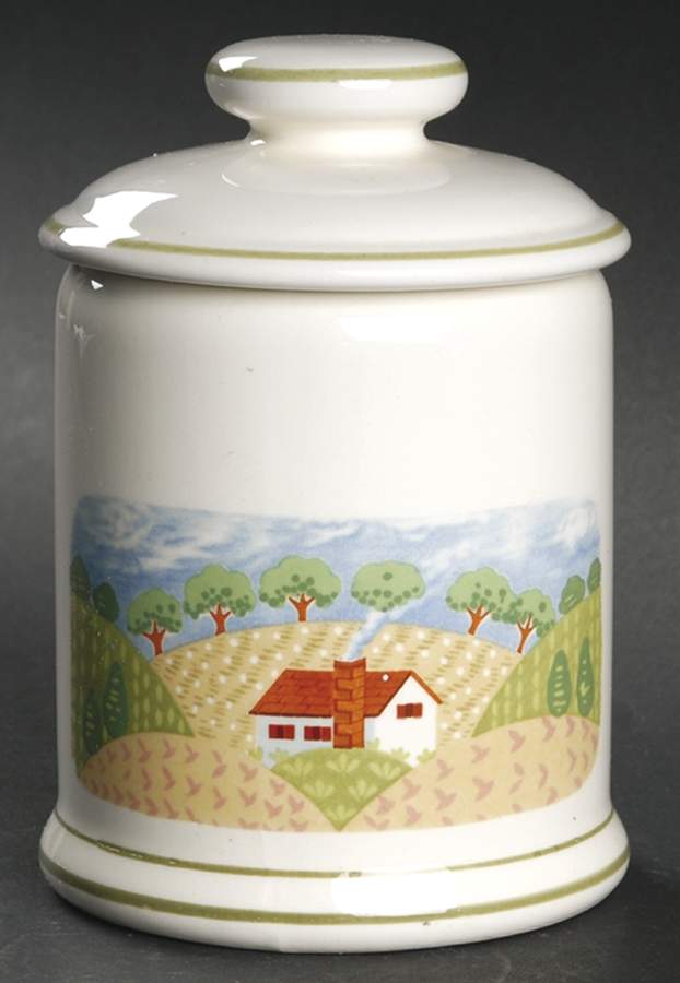 Country Cottage Small Canister & Lid by Sango-1