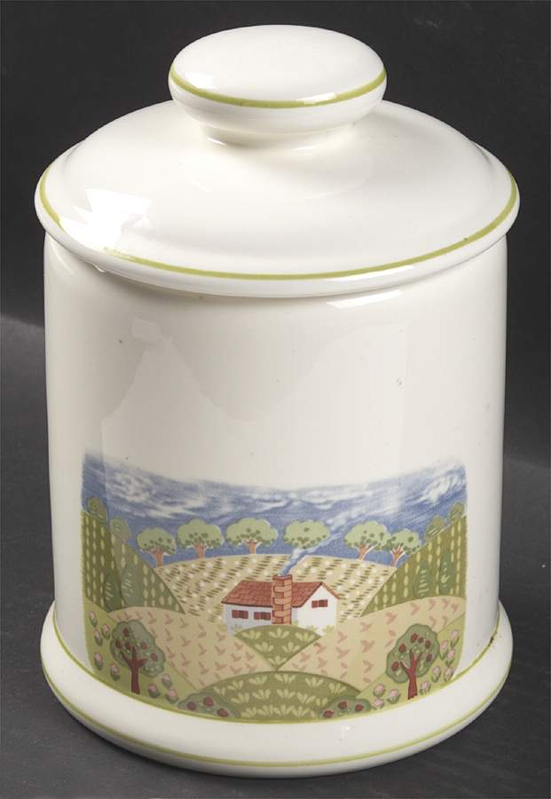 Country Cottage Extra Large Canister & Lid by Sango-1