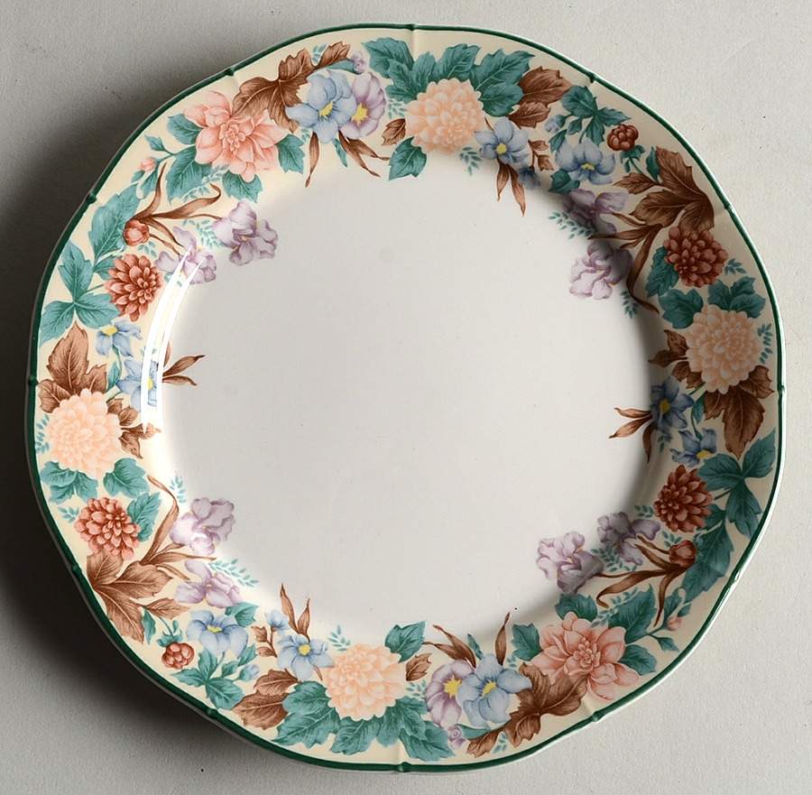Country Garden Salad Plate by Sango-1