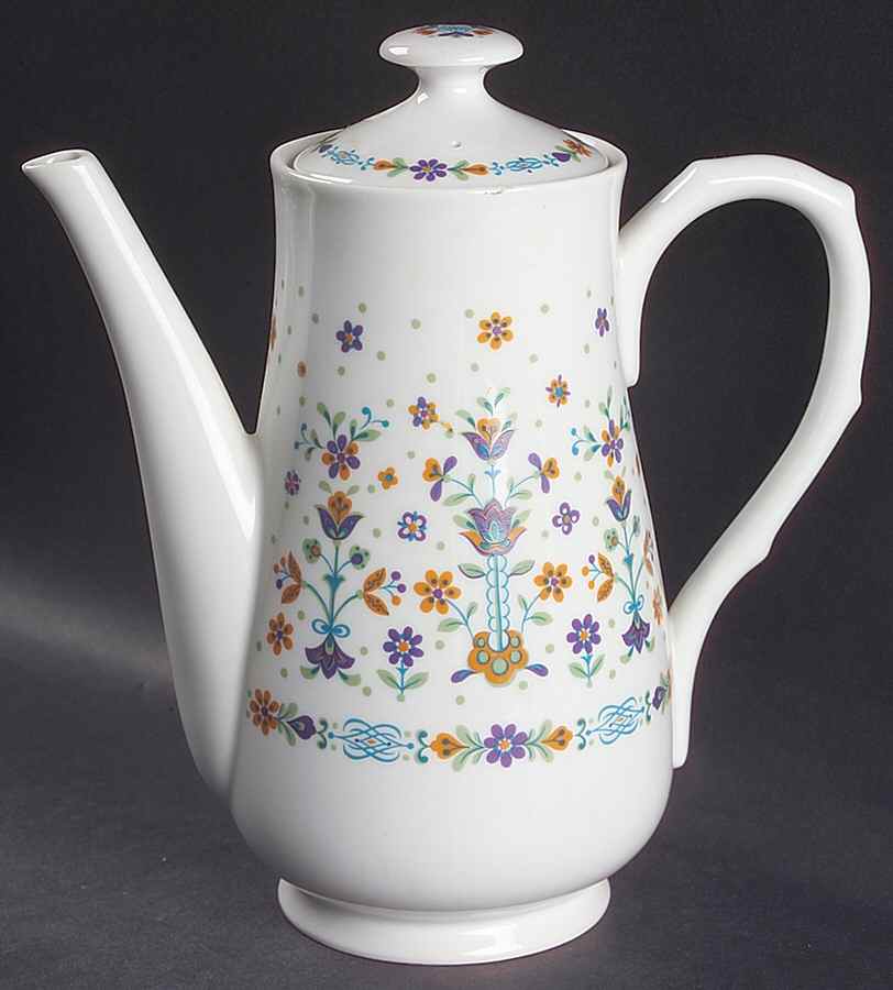 Country Maid Coffee Pot & Lid by Sango-1