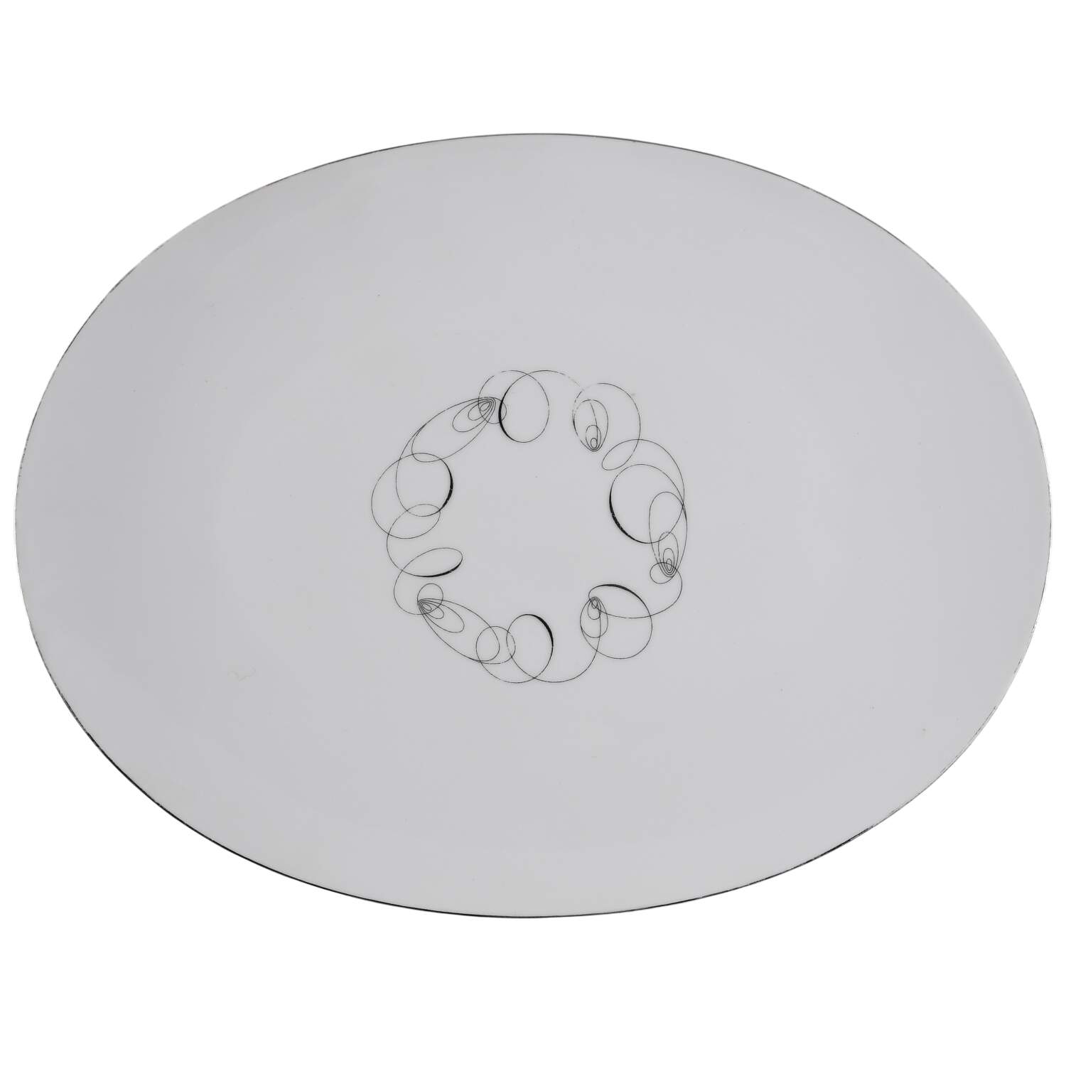 Contemporary 16" Oval Serving Platter by Sango-1