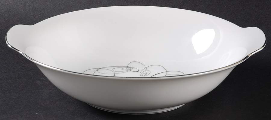 Contemporary 9" Round Vegetable Bowl by Sango-1