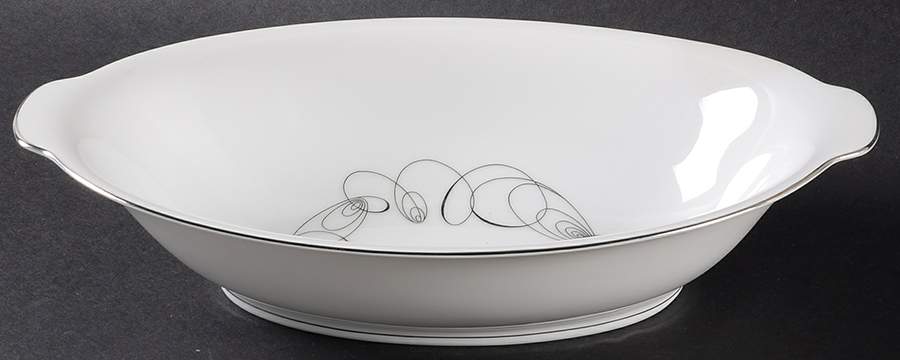 Contemporary 10" Oval Vegetable Bowl by Sango-1
