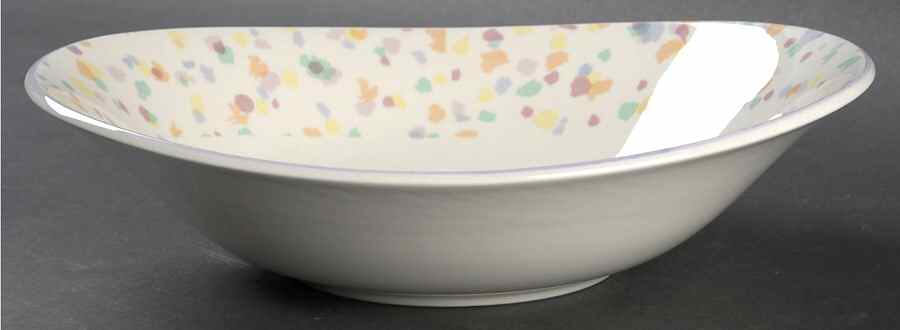 Confetti 10" Oval Vegetable Bowl by Sango-1