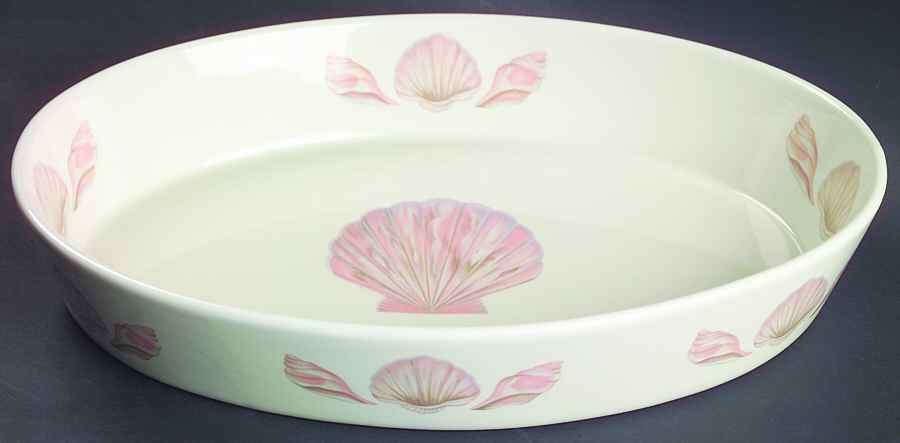 Coquille (Korea, Taiwan) 11" Oval Baker by Sango-1