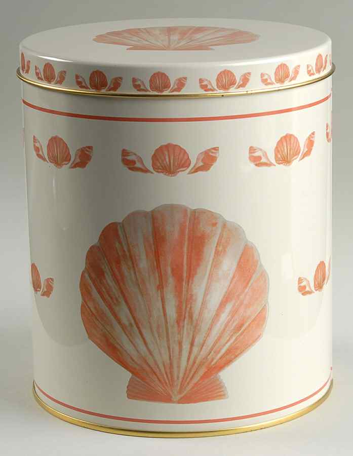 Coquille (Korea, Taiwan) Extra Large Metal Canister by Sango-1