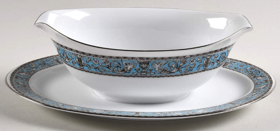 Cornwall Gravy Boat with Attached Underplate by Sango-1