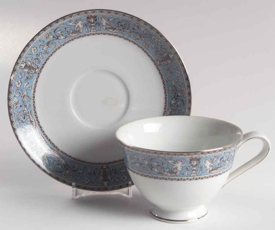 Cornwall Footed Cup & Saucer Set by Sango-1