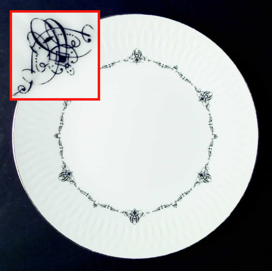 Coronet Dinner Plate by Sango-1
