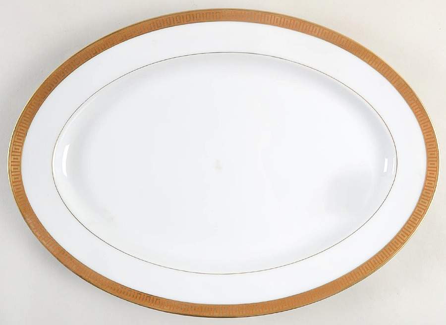 Corsican 16" Oval Serving Platter by Sango-1