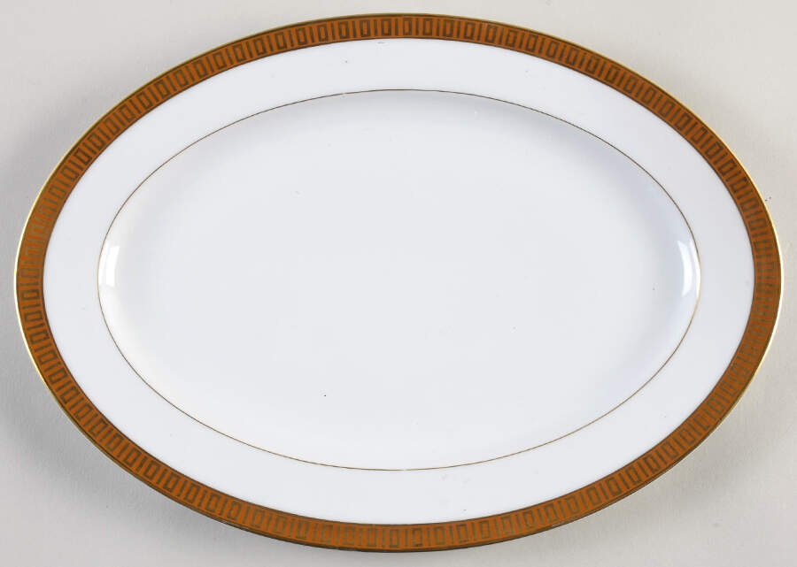 Corsican 12" Oval Serving Platter by Sango-1