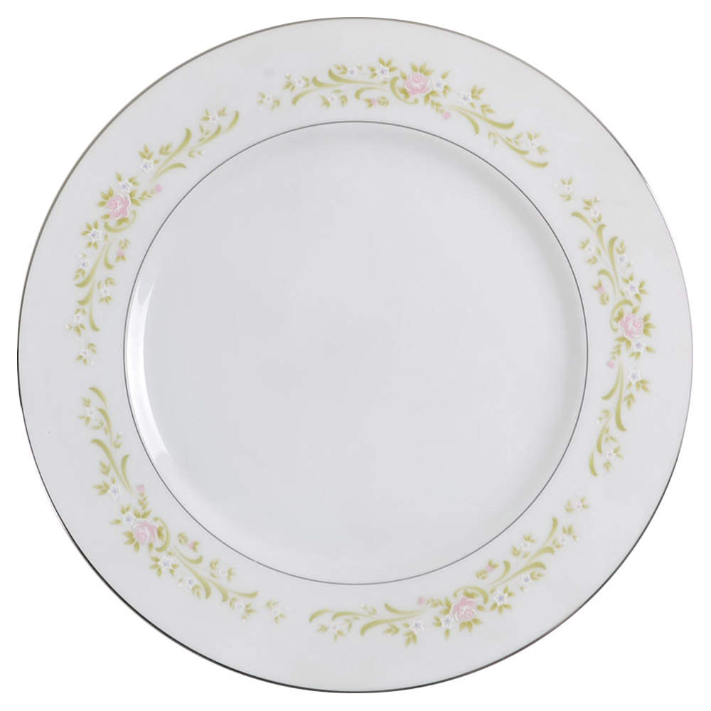 Cotillion Pink Green Floral Dinner Plate by Sango-1