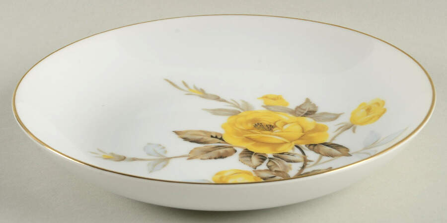 Cotillion Yellow Rose (Coupe) Coupe Soup Bowl by Sango-1