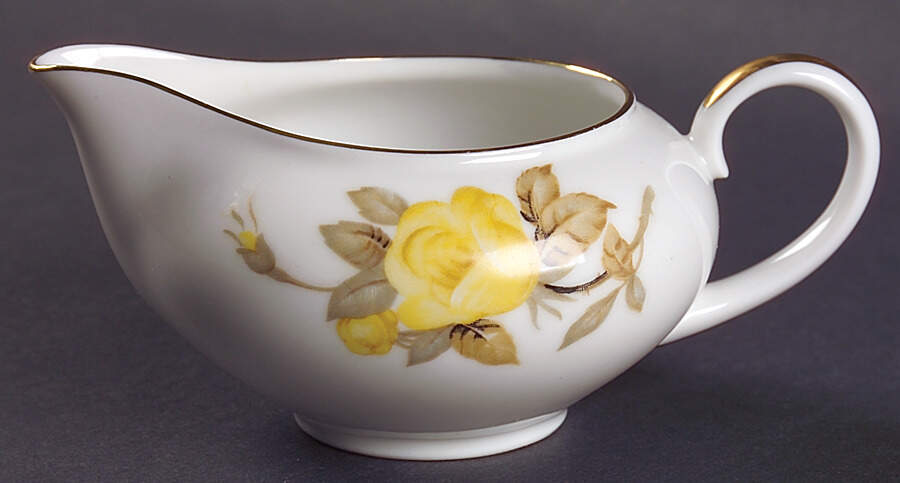 Cotillion Yellow Rose (Coupe) Creamer by Sango-1