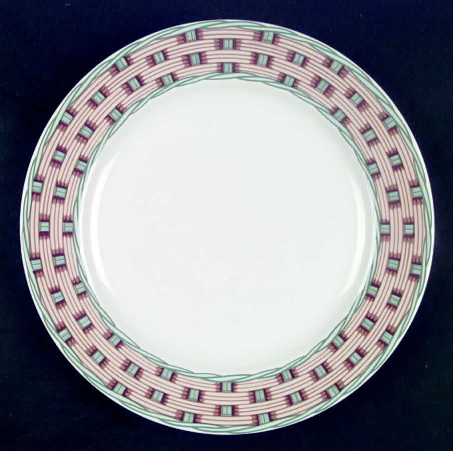 Country Wicker Dinner Plate by Sango-1