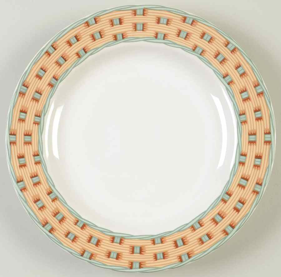 Country Wicker Salad Plate by Sango-1