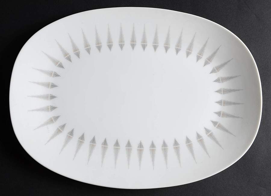 Crest 12" Oval Serving Platter by Sango-1