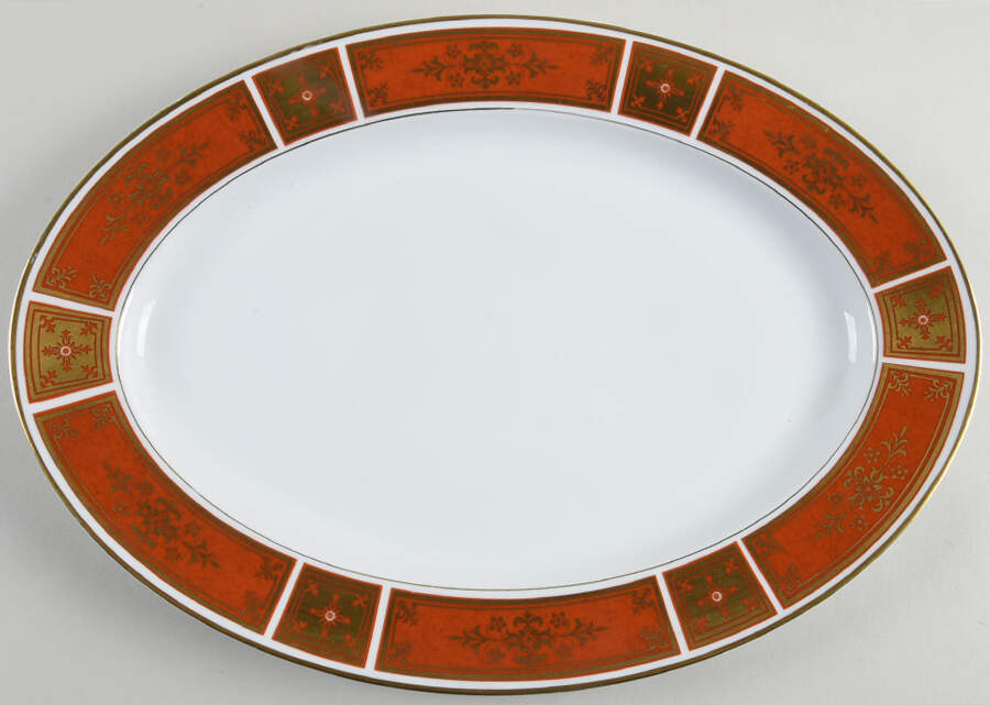 Cumberland 16" Oval Serving Platter by Sango-1