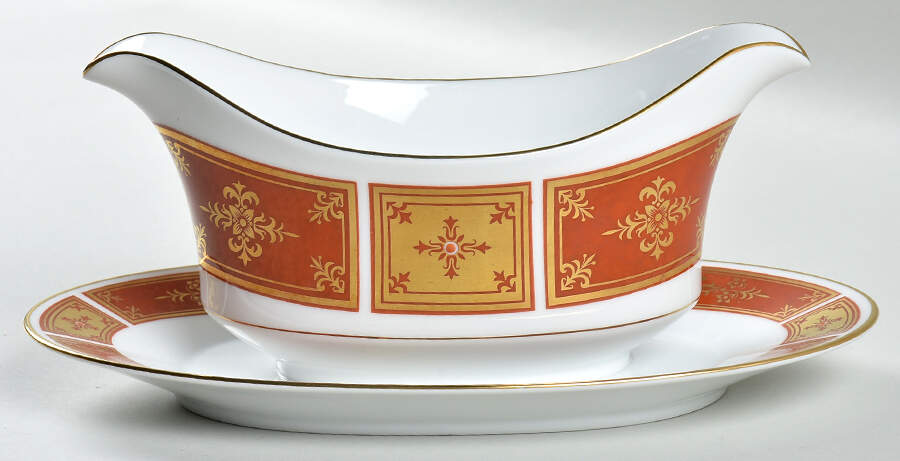 Cumberland Gravy Boat with Attached Underplate by Sango-1